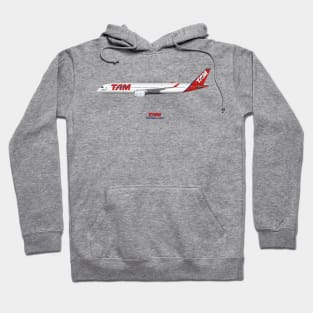 Illustration of TAM Airbus A350 Hoodie